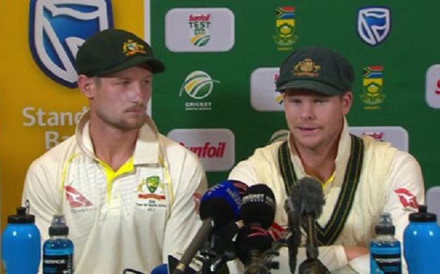 While Cameron Bancroft has blamed the incident on David Warner, who is also banned, Steve Smith said it was a result of the "win at all cost" culture promoted by Cricket Australia's (CA) top officials. @ Twitter/Cricket Australia
