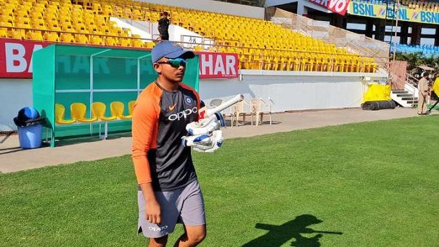 India batman Prithvi Shaw. @ AFP