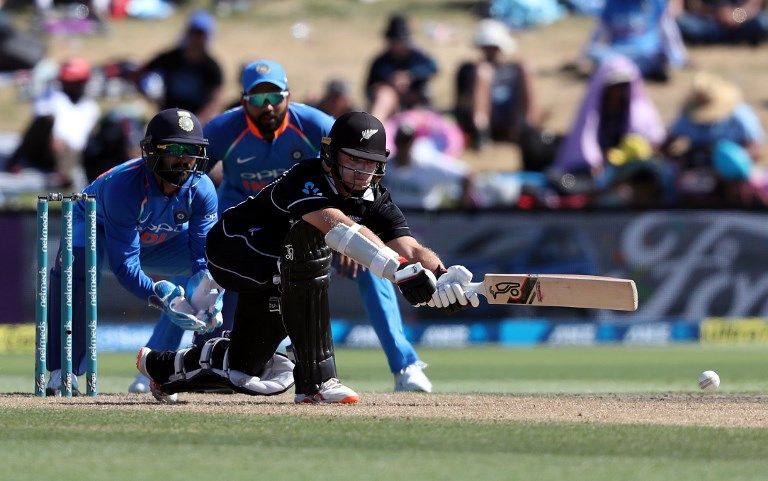 Tom Latham made 51 in a stand of 119 with Taylor. 
