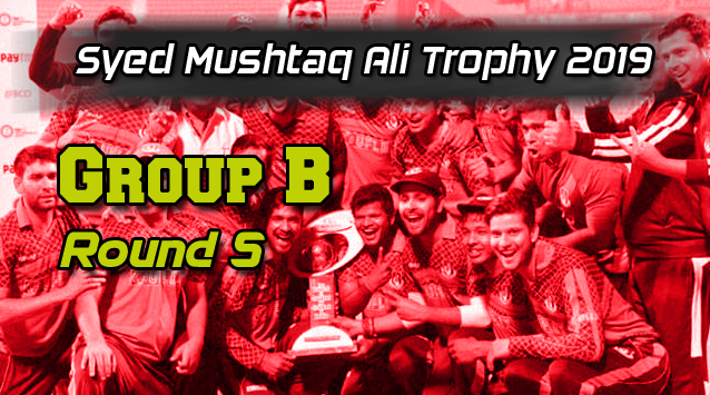 Reigning Ranji Trophy and Iran Cup champions, Vidarbha, claimed their fourth straight win in Group B of the Syed Mushtaq Ali Trophy 2019 Round 5 match against Meghalaya at the Lalabhai Contractor Stadium, Surat on Wednesday. 