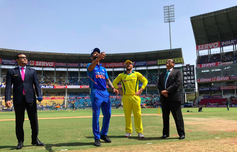 Virat Kohli lost the toss and Aaron Finch opted to field in Nagpur.