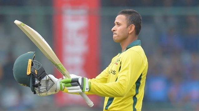 Usman Khawaja continuing his good form with the bat registering his fourth fifty plus score of the series. 