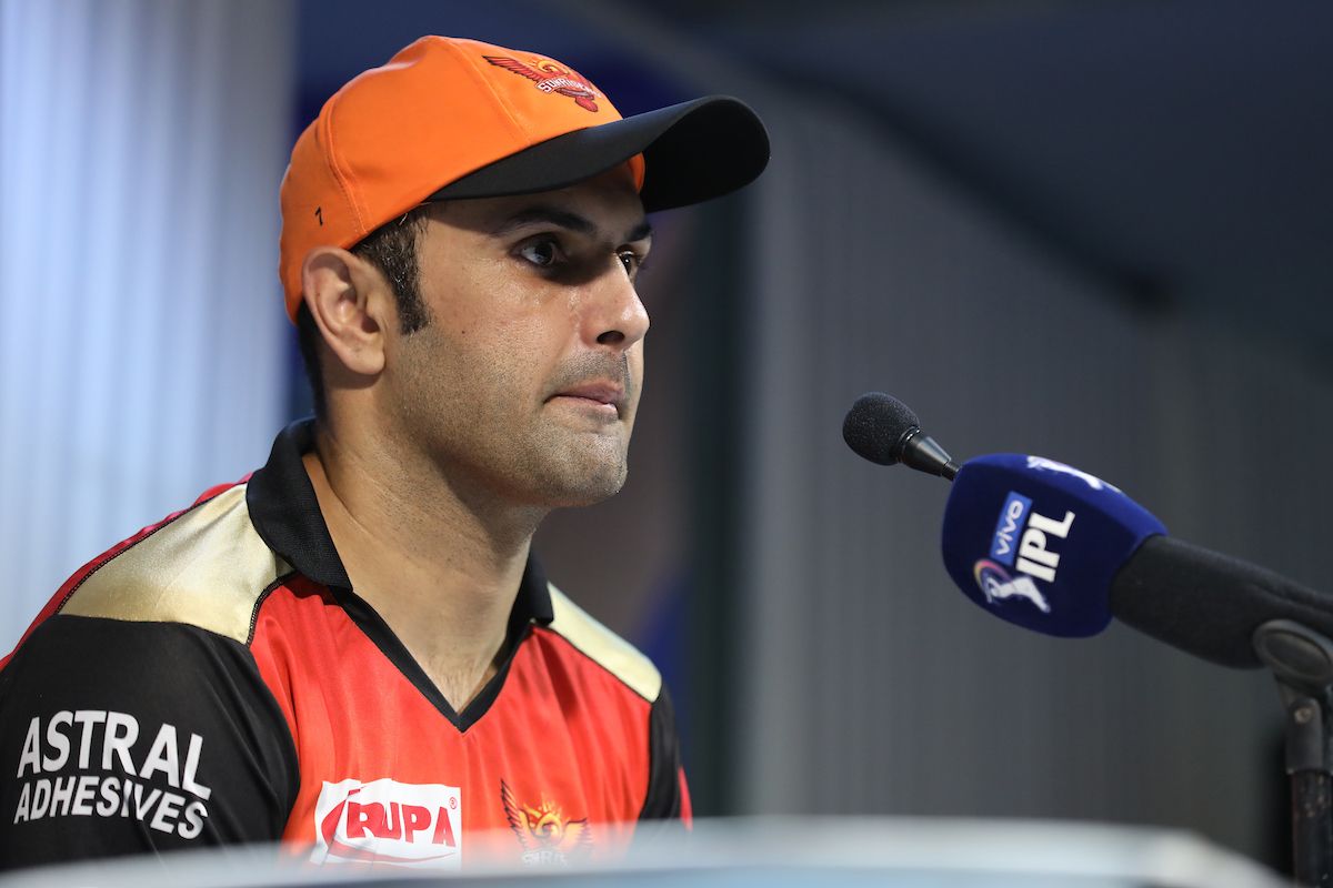 Nabi speaks to the media at the Feroz Shah Kotla after victory.