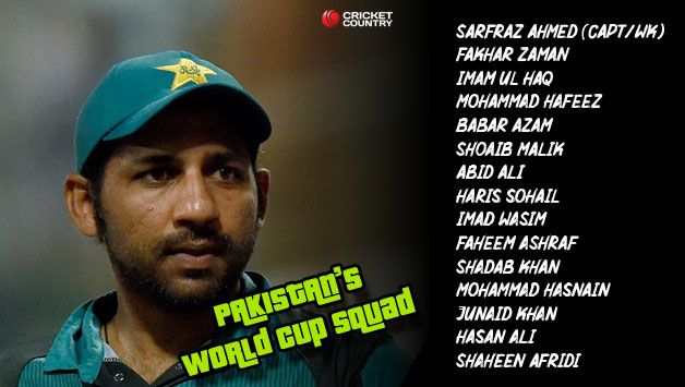 Pakistan World Cup Team 2019