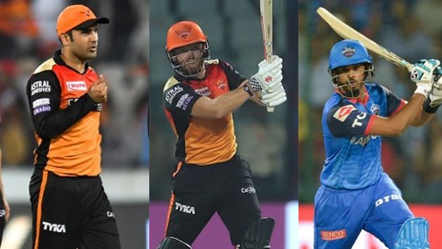 Mohammad Nabi, Jonny Bairstow and Shreyas Iyer