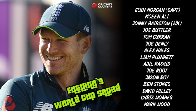 England World Cup team list 2019