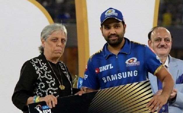 Diana Edulji, Rohit Sharma, IP 2019 Final, IPL 2019 trophy presentation ceremony