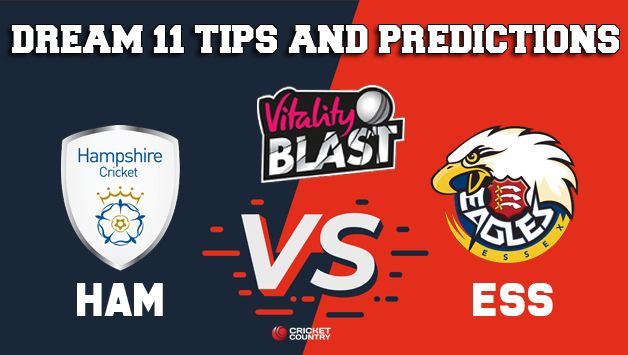 Check Dream11 Team Hampshire vs Essex South Group VITALITY T20 BLAST ENGLISH T20 BLAST – Cricket Prediction Tips For Today’s T20 Match HAM vs ESS on August 1.