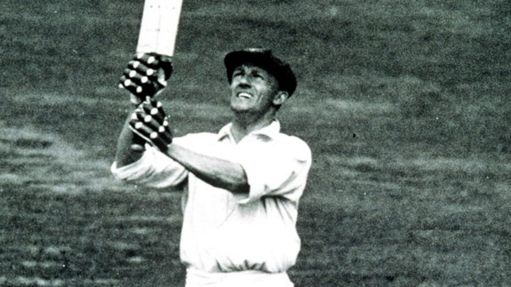 Bradman batting against England
