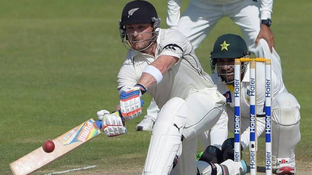 McCullum playing a shot against Pakistan