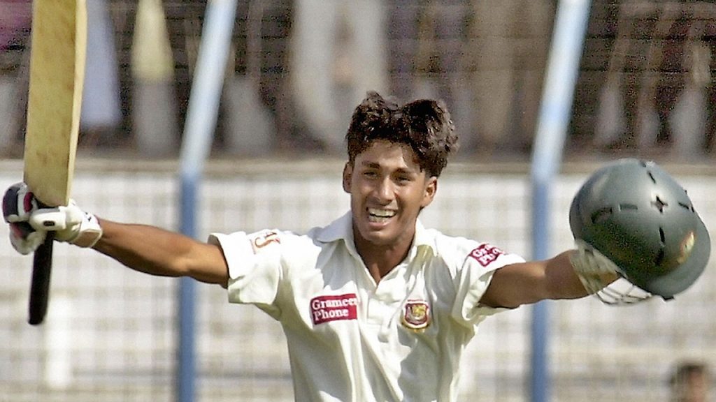 Ashraful scoring a Test ton
