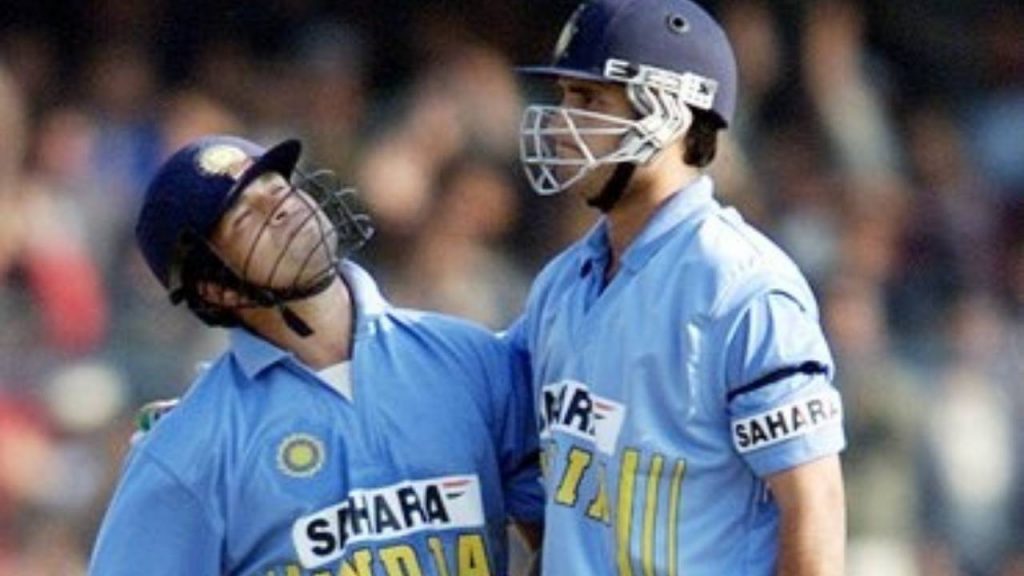 Ganguly and Tendulkar batting against Kenya