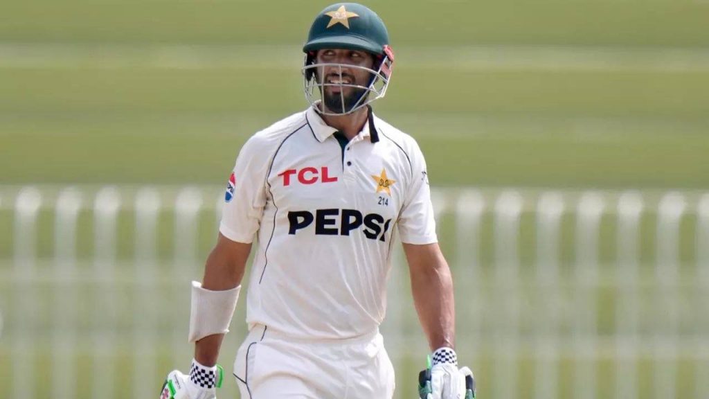 Masood batting against Bangladesh