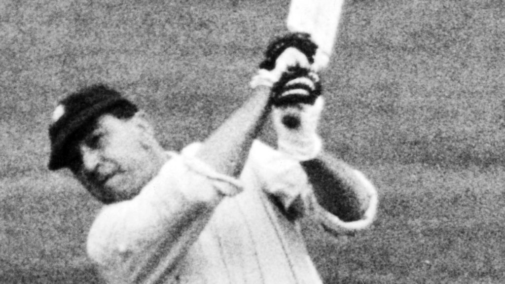 Hammond batting during a Test match