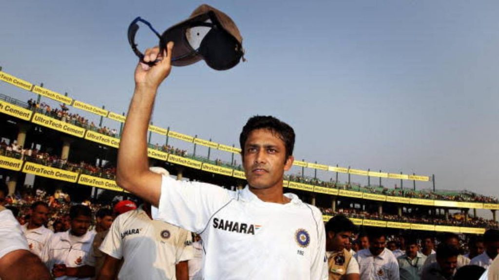 Kumble during a Test match