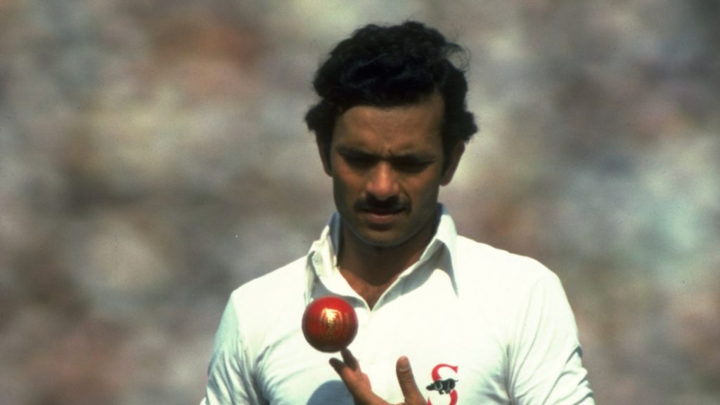 Madan Lal bowling during a Test match